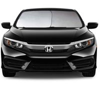 EzyShade Windshield Sun Shade + Extra Item. See Size-Chart with Your Vehicle (Easy-Read). Foldable 2-Piece Car Sunshades Reflect and Protect Your Vehicle from UV Sun and Heat. Max (Large) Size