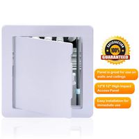 Suteck Plastic Access Panel Drywall Ceiling - 12 x 12 Inch White Access Doors