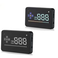 SEANFAR A2 Heads Up Display 3.5 Inch Vehicle Windshield HUD Build-in GPSKM/h MPH Over Speed Warning HUD