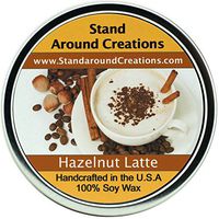 Premium 100% All Natural Soy Wax Aromatherapy Candle - 16 oz Tin Hazelnut Latte: A nostalgic hazelnut latte blend.
