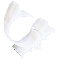Panduit LWC75-H25-L Latching Wire Clip, Nylon 6.6, Push Barb Mounting Method, Natural, 0.75" Max Bundle Diameter, 0.97" Height, 0.87" Width, 1.45" Length (Pack of 50)