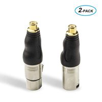 NUOSIYA RCA Female Pair XLR Adapter, Stereo Audio cableXLR Connector for Microphone Jack Plug Converter, for Music Workbench, Audio Device Connection Adapter (2PACK)