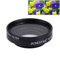 Lens Filter JUNESTAR for Xiaomi Xiaoyi Yi II 4K Sport Action Camera Proffesional 37mm UV Filter + Lens Protective Cap Camere Accessories