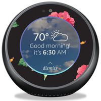 MightySkins Skin Compatible with Amazon Echo Spot - Hibiscus | Protective, Durable, and Unique Vinyl Decal Wrap Cover | Easy to Apply, Remove, and Change Styles | Made in The USA