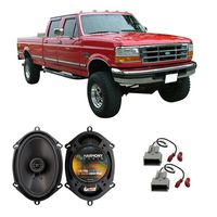 Compatible with Ford F-350 1997-1998 Front Door Factory Replacement Speaker Harmony HA-R68 Speakers