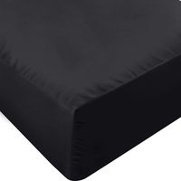 Utopia Bedding Fitted Sheet - Soft Brushed Microfiber - Deep Pockets, Shrinkage and Fade Resistant - Easy Care - 1 Fitted Sheet Only (Twin, Black)