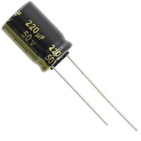 Panasonic FM Series 105C Electrolytic Capacitor, 220uF @ 50V, Radial Leads