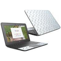 MightySkins Skin Compatible with HP Chromebook 11 G6 11.6" (2018) - Diamond Plate | Protective, Durable, and Unique Vinyl Decal wrap Cover | Easy to Apply, Remove, and Change Styles | Made in The USA
