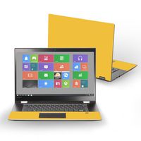 MightySkins Skin Compatible with Lenovo Flex 5 15" (2017) - Solid Marigold | Protective, Durable, and Unique Vinyl Decal wrap Cover | Easy to Apply, Remove, and Change Styles | Made in The USA