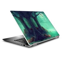 Laptop Notebook Skin Vinyl Sticker Cover Decal for 14" HP 2 in 1 Touchscreen Chromebook x360 - Halloween Tree Moon