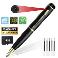 Hidden Pen Camera, Kimuvin 1080P HD Home Security Pen Camera with Video Voice and Photo Function, Built-in 16GB SD Card