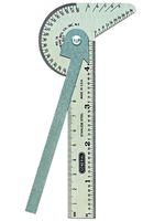 General Tools 16ME Pocket-Sized 6-In-1 Multi Use Rule and Gage with 4-Inch Ruler and Etched Graduations in 64ths of an Inch and Millimeters