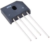 NTE Electronics NTE5331 Single Phase Bridge Rectifier, Full Wave, 6 Amps Maximum Average Forward Output Current, 1000V Maximum Recurrent Peak Reverse Voltage