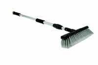 Camco RV Flow-Through Wash Brush with Adjustable Handle and Integrated Squeegee (43633)