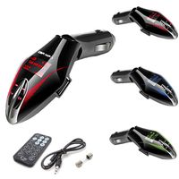 3colors Wireless LCD Auto Car Kit MP3 Player FM Transmitter Modulator Remote USB TF Blue