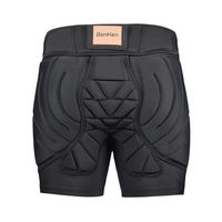 BenKen Hip Padded Pants,Women Men Anti-Fall Butt Protection Crash Pants for Mountain Bike Skateboarding Cycling Street Motocross Climbing (26''-43'' Waist)(Black S)