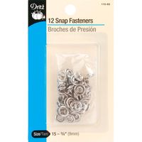 Gripper Snaps 3/8 15/Pkg-Nickel by Dritz