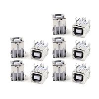 Saim USB Female Type-B Jack 4-Pin 90 Degree PCB DIP Socket Connector