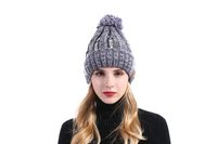 Bluetooth Hat Headphones Built-in Speaker Winter Warm Pom Skully Double Layer Plush Inner Outdoor Sports Skiing Wireless Music Beanie for Women