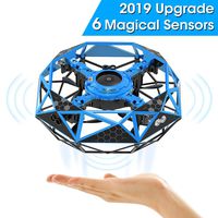 shimu Hand Operated Drone for Kids Toddlers Adults, Rodeo Hands Free UFO Flying Toys for Boys and Girls, Hand Controlled Mini Drones Covered with 6 Infrared Sensors, Self Flying UFO Party Game Toys