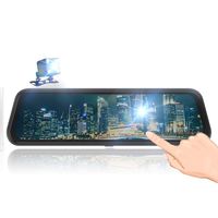 10 inch Mirror Camera Dual Lens Firehorse Car DVR Dash Cam Front and Rear Mirror Camera Video Recorder 1080P 2 Camera Driving Recorder