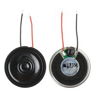YXQ 1W 8 Ohm Micro Internal Speaker Magnet Loudspeaker 28mm Dia Round Metal Shell Wire DIY Slim for MP3 MP4 Player PC Laptop(4Pcs)