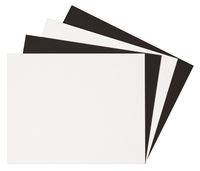 Alvin BW1114-25 11 x 14 Black/White Mat Board