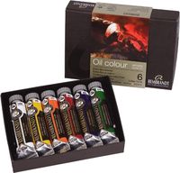 Rembrandt Oil Color Paint Starter Set, 6x15ml Tubes