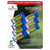 Member's Mark Nicotine Lozenge 4mg 189 ct Mint / Previously Simply Right by Members Mark