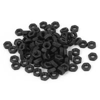 uxcell a16033100ux0563 M3 Carbon Steel Grade 8 Hexagon Hex Nut Black Carbon Steel (Pack of 100)