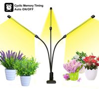 Bseah Grow Light, Plant Lights for Indoor Plants, Auto ON&Off Full Spectrum Plant Lights with 3/9/12H Timer, 8 Dimmable Lightness Clip-On Desk Led Plant Growing Lamps (with AC Adapter)