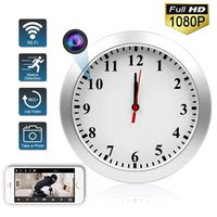 Spy Camera Clock WIFI Hidden Camera Wall Clock TTCDBF HD 1080P Nanny Cameras Home and Office Wireless hidden camera security motion detection  remote viewing support  IOS / Android