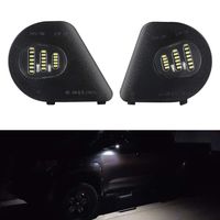 Gempro 2Pcs LED Side Mirror Puddle Light Lamp Assembly For 2010-2019 Dodge Ram 1500 2500 3500 4500 5500, 6000K Diamond White