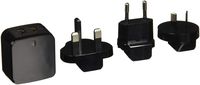 StarTech.com Travel USB Wall Charger - 2 Port - Black - Universal Travel Adapter - International Power Adapter - USB Charger (USB2PACBK)