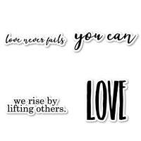 Love Never Fails You Can Sticker Pack Inspirational Quotes Stickers - 4 Pack - Laptop Stickers - for Laptop, Phone, Tablet Vinyl Decal Sticker (4 Pack) S211222