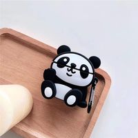 flently Cute Panda Soft Silicone Headphone Protective Case for Airpods 1/2