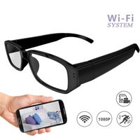 Wi-Fi Hidden Camera Glasses 1080P Full HD Spy Camera Motion Detection Activated Real-time Video Remotely APP Viewing