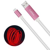 Cubilux Laser Illuminated Cable Android Phone Fast Charging Cable Compatible for PS4 Xbox Hero5 Windows Camera MP3 4FT Red