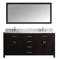 Virtu USA MD-2072-WMSQ-ES Caroline Bathroom Vanity 72 inches Espresso