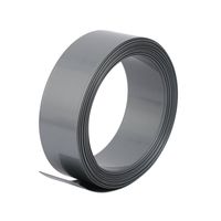 uxcell 29.5mm Flat Width 10M Length PVC Heat Shrinkable Tube Gray for 18650 Battery