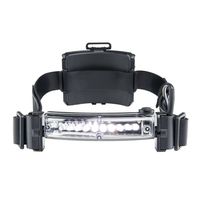 Fox Fury 410-L06 Command LoPro Fire and Impact Resistant Waterproof White LED Helmet Light, 65 Lumens