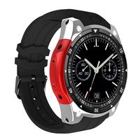 AW-SJ Smart Watch 1.3" IPS Touch Screen Support 3G WI-FI GPS Android 5.1 RAM 512M ROM 8G Smartwatch with Heart Rate Monitor Camera Pedometer Music Player Suitable for Men and Women,Red