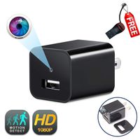 USB Wall Charger Camera | GEAGLE 1080P HD USB Wall Charger Hidden Spy Camera/Nanny Spy Camera Adapter | External Memory | Motion Detection