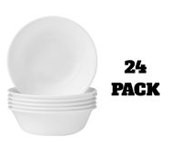 Corelle Livingware Bread and Butter Plate, Winter Frost White (Bowl, 24-Pack)