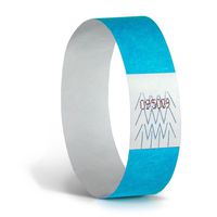 Concept Wristband: WB34BL1000 Wristbands for events, 3/4", Neon Blue (Pack of 1000) -spunbonded olefin paper