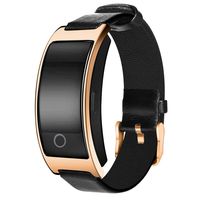 Smart Watch with Heart Rate, Blood Pressure, Blood Oxygen Monitor, Sleep Monitor, Calories Consumption, Modern Sport Bracelet with Soft Leather Strap (Rose Golden)