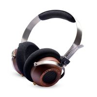 OKCSC M1 DIY Open Voice Over-Ear Headsets Stereo Super Bass Wooden Big Headphone,Active Noise Cancelling Earphone