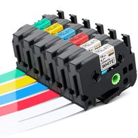 Replace P-Touch Tape 18mm 0.7 Inch TZe-241 TZe241 TZe-441 TZe-541 TZe-641 TZe-741 Laminated Adhesive Tape Compatible with Brother Ptouch PT-D450 PT-D600 PT-P700, 3/4 Inch x 26.2 Feet (8m)