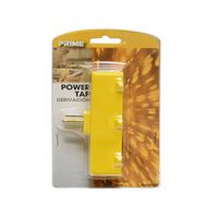 Prime Wire & Cable Pbad0100 3-Outlet Adapter, Yellow