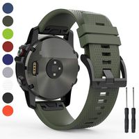 HUMENN 22mm Band Compatible with Garmin Fenix 5, Soft Silicone Sport Watch Strap Replacement for Fenix 5 Plus, Garmin Instinct, Forerunner 935, Approach S60, Quatix 5(Not Fit Fenix 5X/5S)